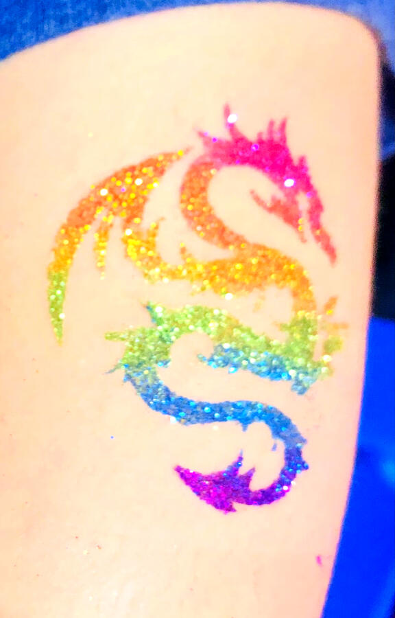 Rainbow Dragon Tattoo Rainbow Dragon Tattoo